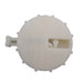 brownish circle on white background