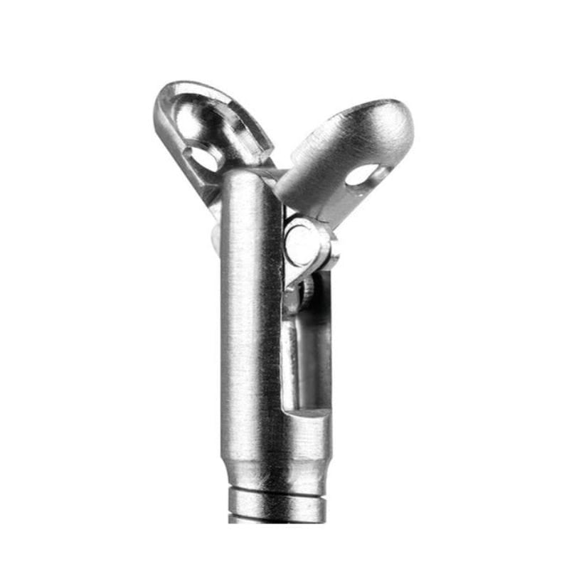 Metallic bow sight on a white background