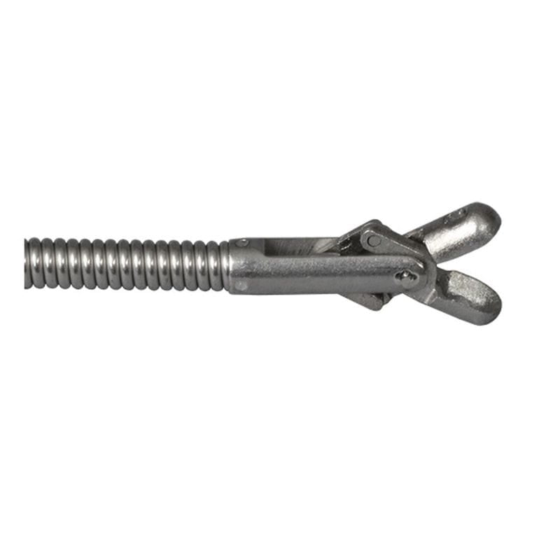 Metal spring-loaded toggle bolt on a white background