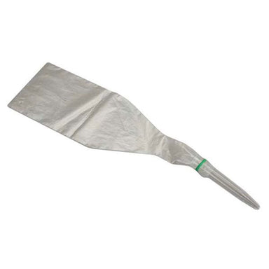 Plastic bag with metal ciindrical tip