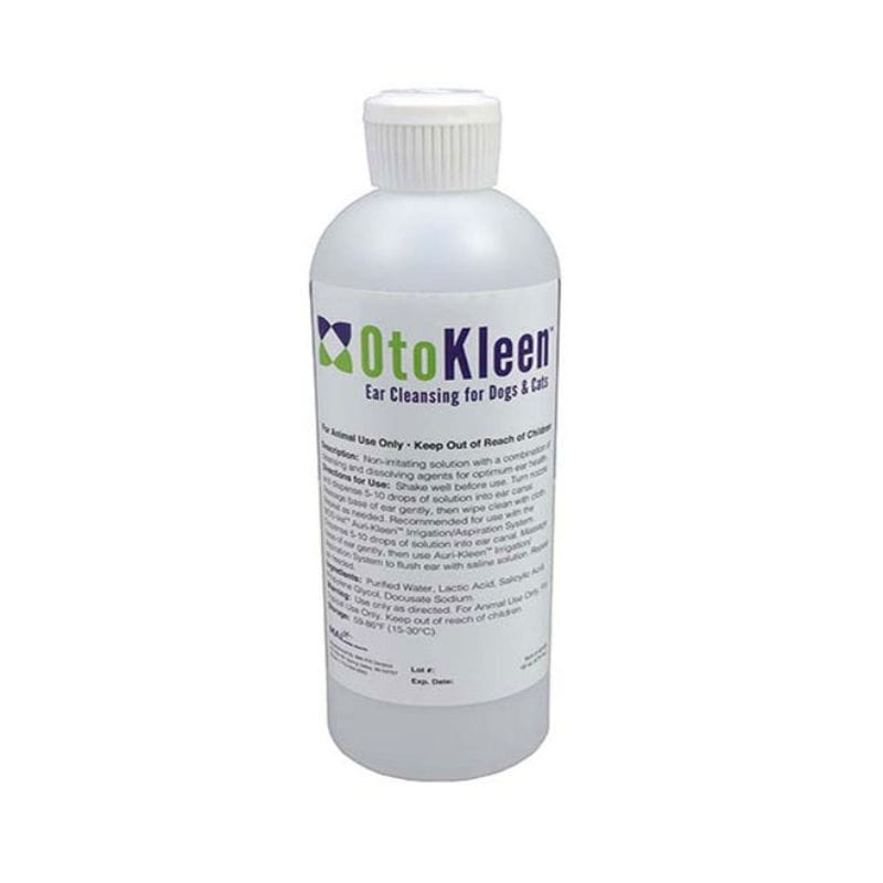 OtoKleen ear cleaning solution bottle on a white background