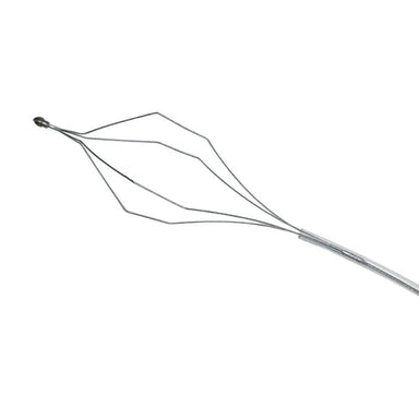 Metal whisk on a white background