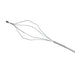 Metal whisk on a white background