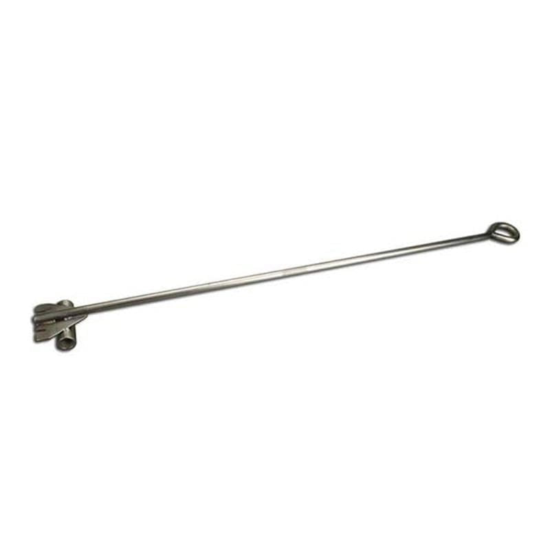 Metallic object on a white background