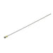 Long metal rod with a yellow cap on a white background