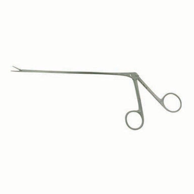Pair of surgical forceps on a white background