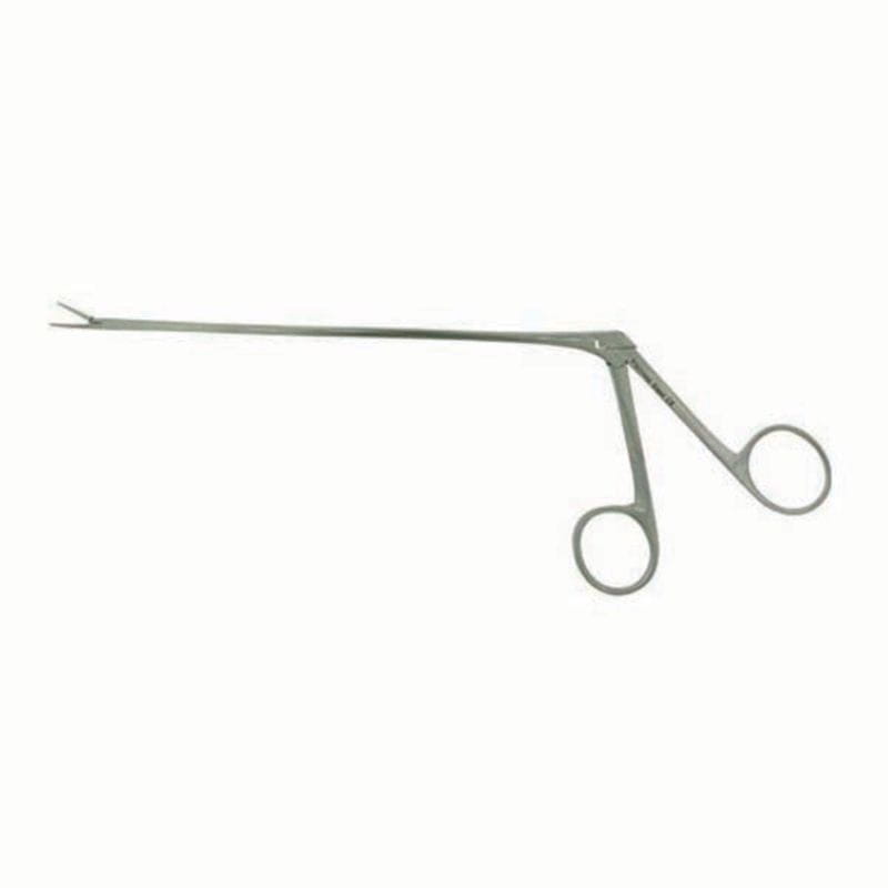 Pair of surgical forceps on a white background