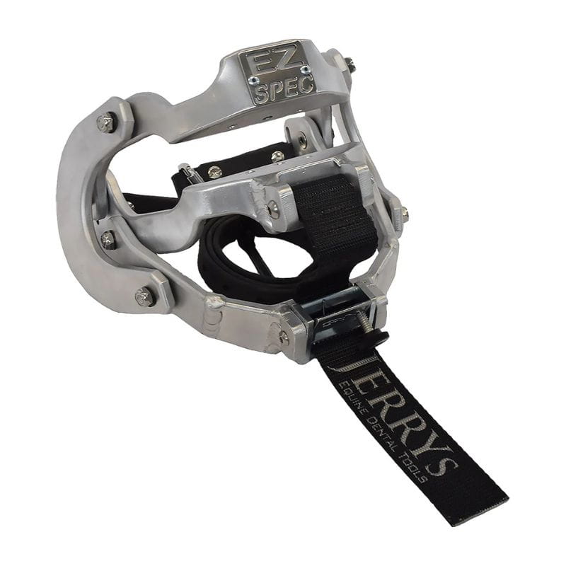 Silver foot pedal with black strap and 'Jerrys' branding on a white background
