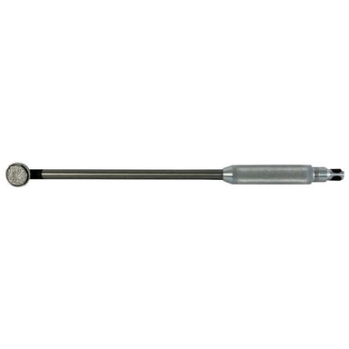 Metal tool with a cylindrical head and extended shaft on a white background
