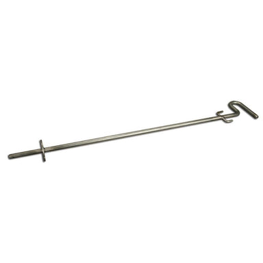 Metal stake on a white background