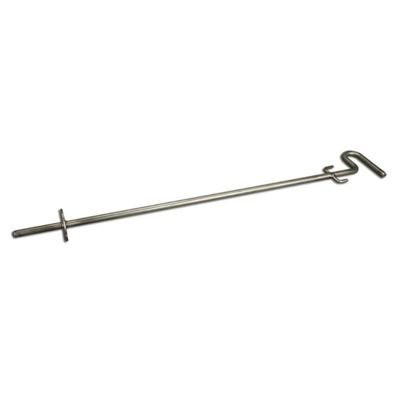 Metal stake on a white background