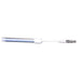 White dental tool with bristle head on a white background