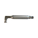 Metal tool with textured grip on a white background