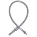 Clear plastic tube with a connector on a white background