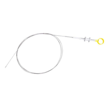 Fishing line with a reel on a white background