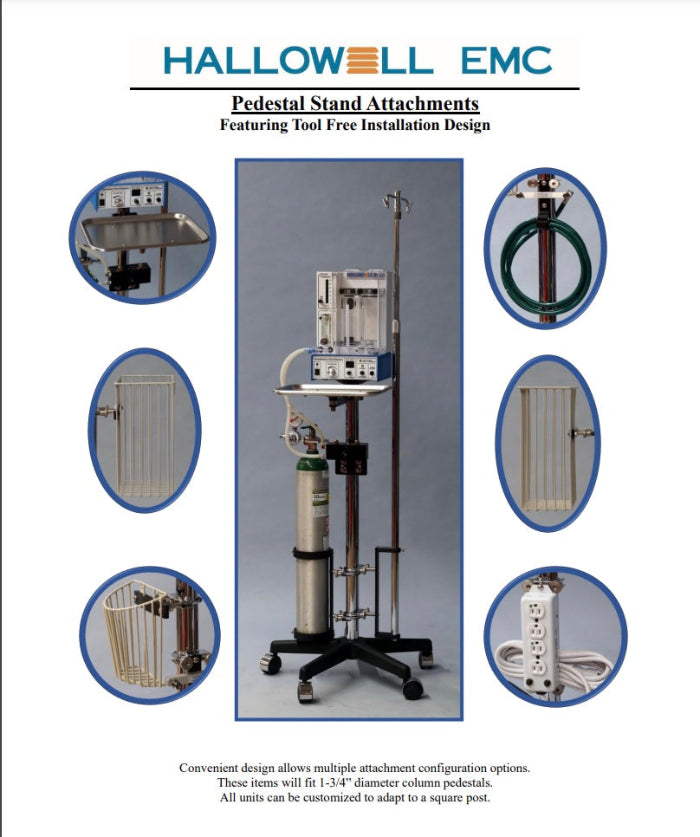 Animal Anesthesia Hallowell Pedestal Attachments 