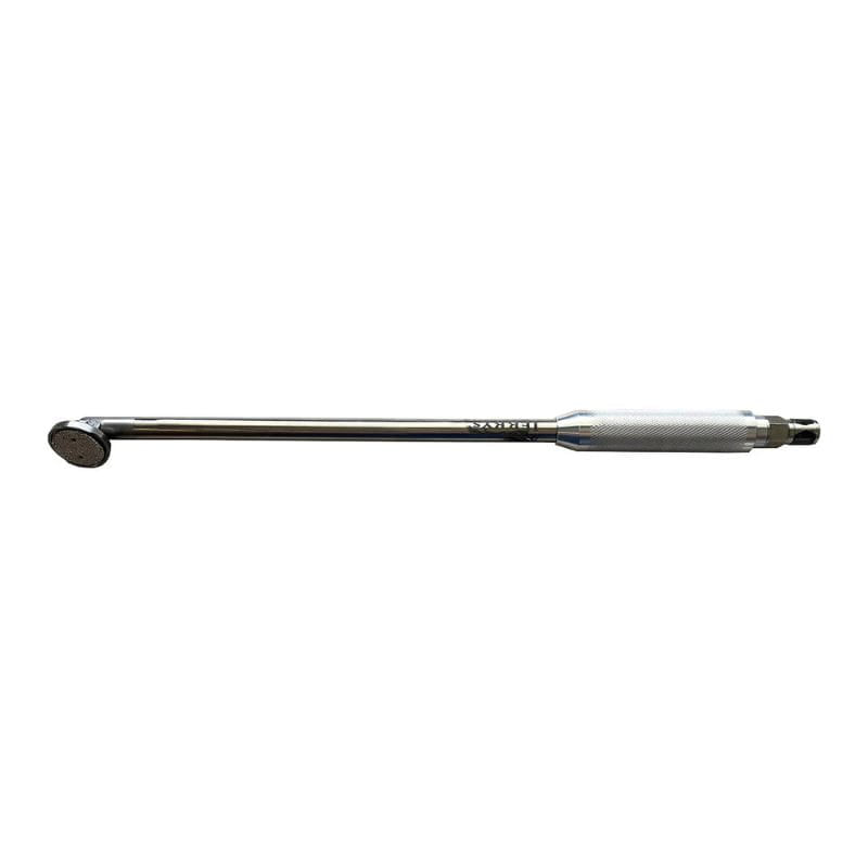 Metal tool bit on a white background