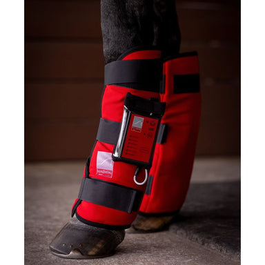 Sport Innovations MagMini on a horse's leg with a dark background