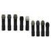 nine cylinder shaped batteries for PowerLaser on white background