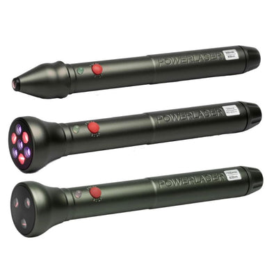 PowerMedic Class 3B Laser VET Expert Bundle including Basic500, Basic1200, and Basic1500 handheld veterinary lasers
