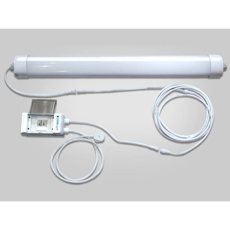  light bar with driver on a gray background