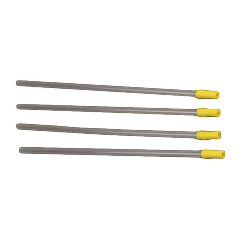 4 metal sticks with yellow gum tip 