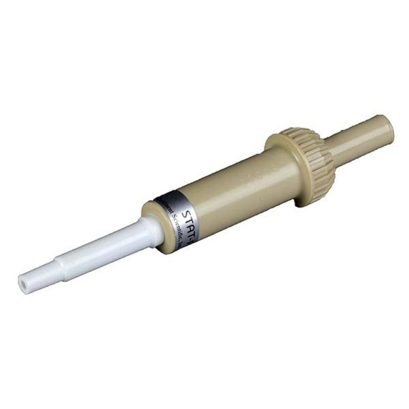 brown syringe with white tip