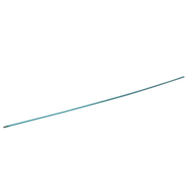 Long thin blue rod on a white background