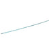 Long thin blue rod on a white background