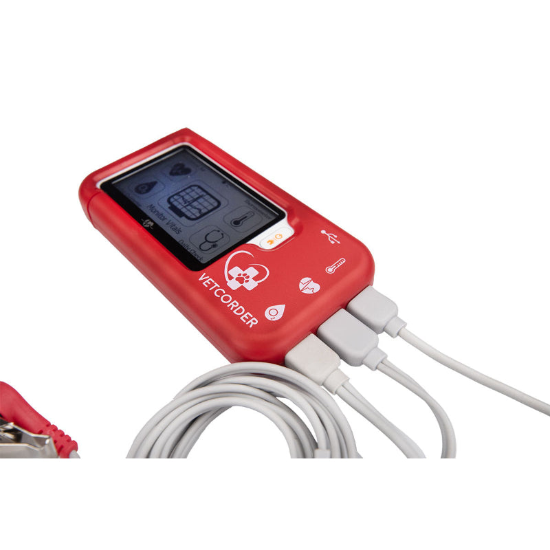Vetcoder Bp Vetcorder™ Pro Portable Patient Monitor with Temperature Cable Bundle ...
