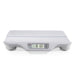 White digital baby scale on a white background