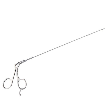 Pair of surgical forceps on a white background