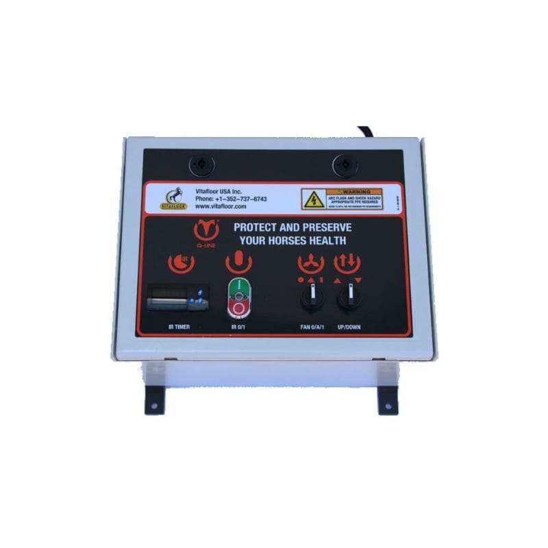 Electronic device for horse health monitoring on a white background