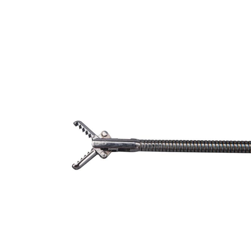 Metal spring mechanism on a white background