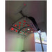 Ceiling-mounted horse solarium light with red lights on a white ceiling