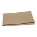 Folded beige fabric on a white background