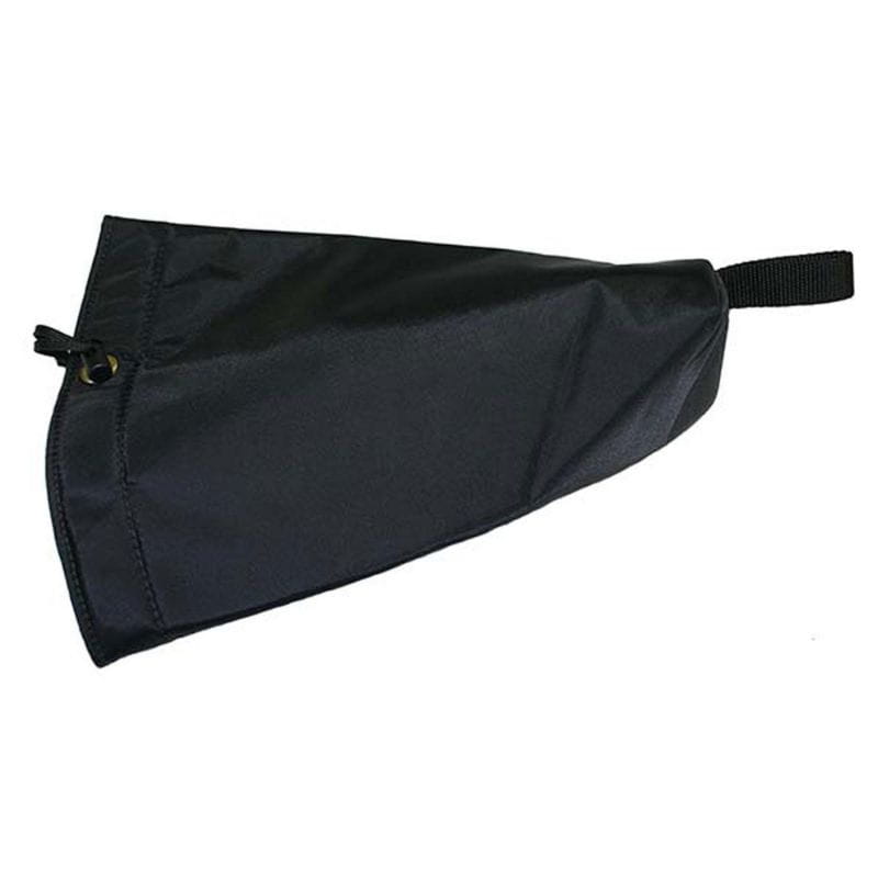 Black neck gaiter on a white background