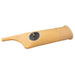 Beige ear cleaning tool with a gray center on a white background