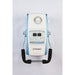 Medical device with digital display and control panel on a white background