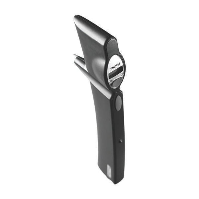 Black and silver can opener on a white background